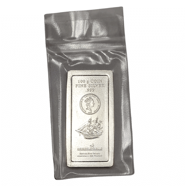 100 g Silber Cook Islands Münzbarren  | geprägt